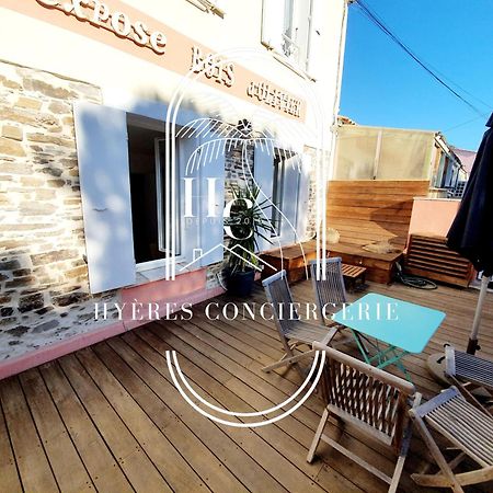 Petit Moulin-T3 Giens-Clim-Parking Apartment Hyeres Ngoại thất bức ảnh